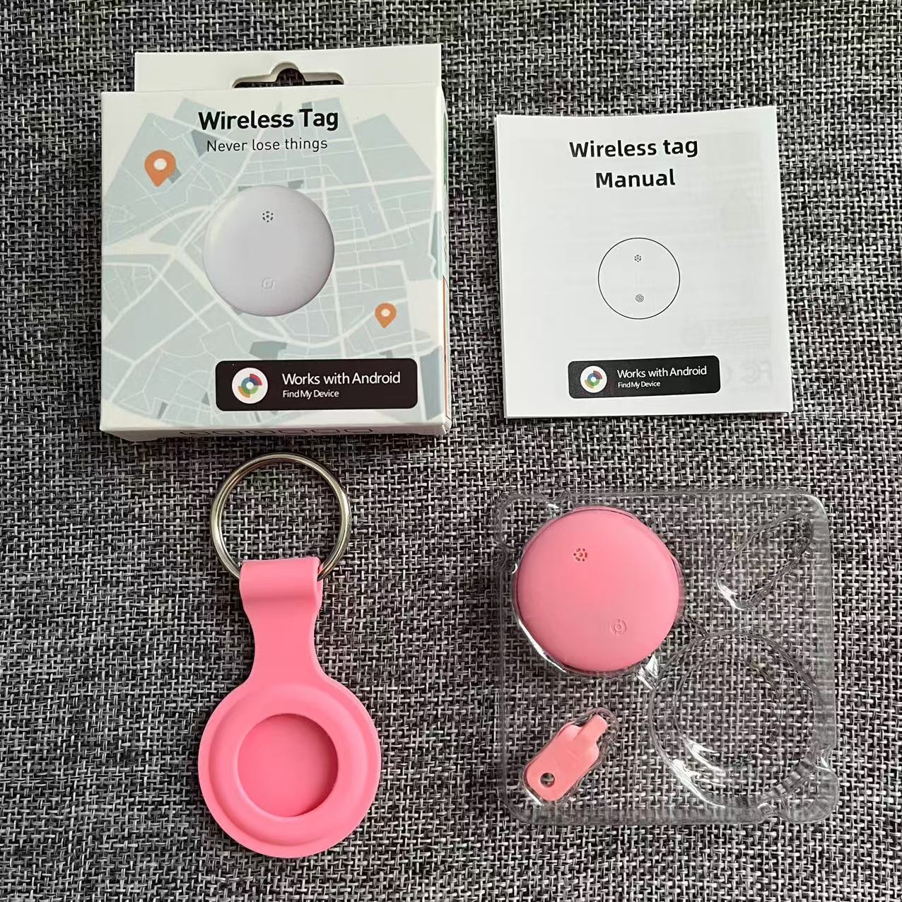 Google f10 - funda de silicona rosa + colgante (1 unidad)