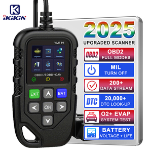 适用于所有汽车的全OBDII/EOBD CAN模式YM119 OBD II读码器扫描仪自动诊断工具适用于12v车辆 - Product Image 1