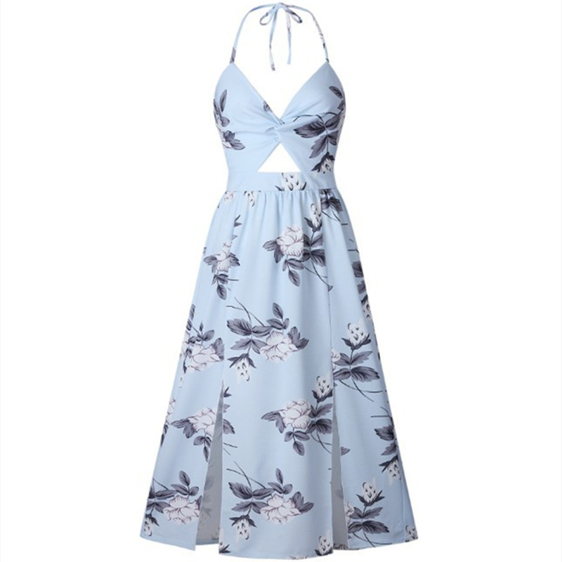 Stunning soft flower women bohemian casual dress