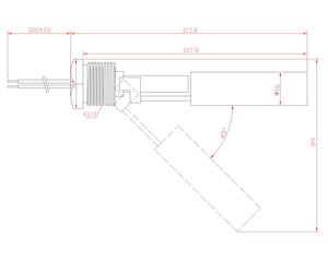SS304 material electrical water <strong>level</strong> <strong>control</strong> horizontal <strong>float</strong> <strong>switch</strong> reed liquid <strong>level</strong> <strong>sensor</strong> - Product Image 2