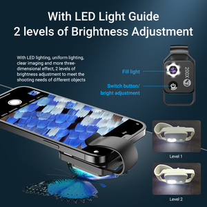 APL-MS002 ile LED ışık 200X mikroskop Lens (NO CPL filtre sürümü) - Product Image 4
