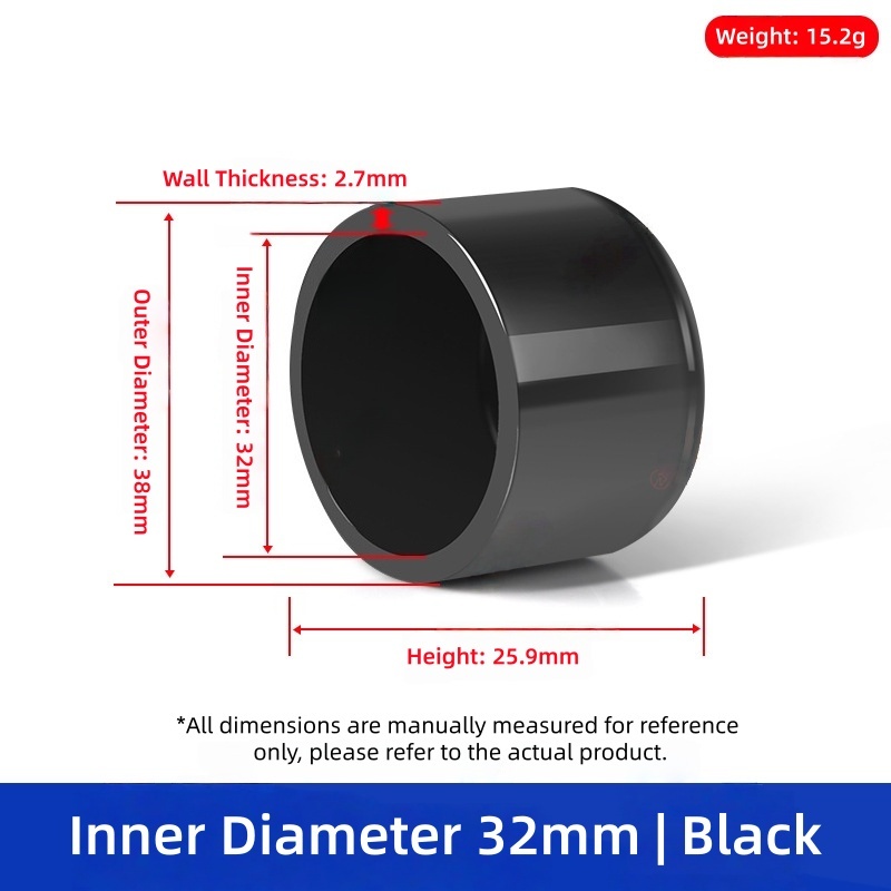 Nero - Diametro Interno 32mm (1100 pezzi per cartone)