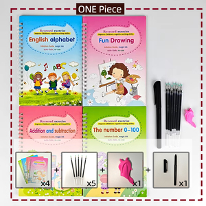 Fuente de fábrica de alta calidad cuaderno personalizado reutilizable ranura preescolar niños caligrafía libro de práctica - Product Image 2