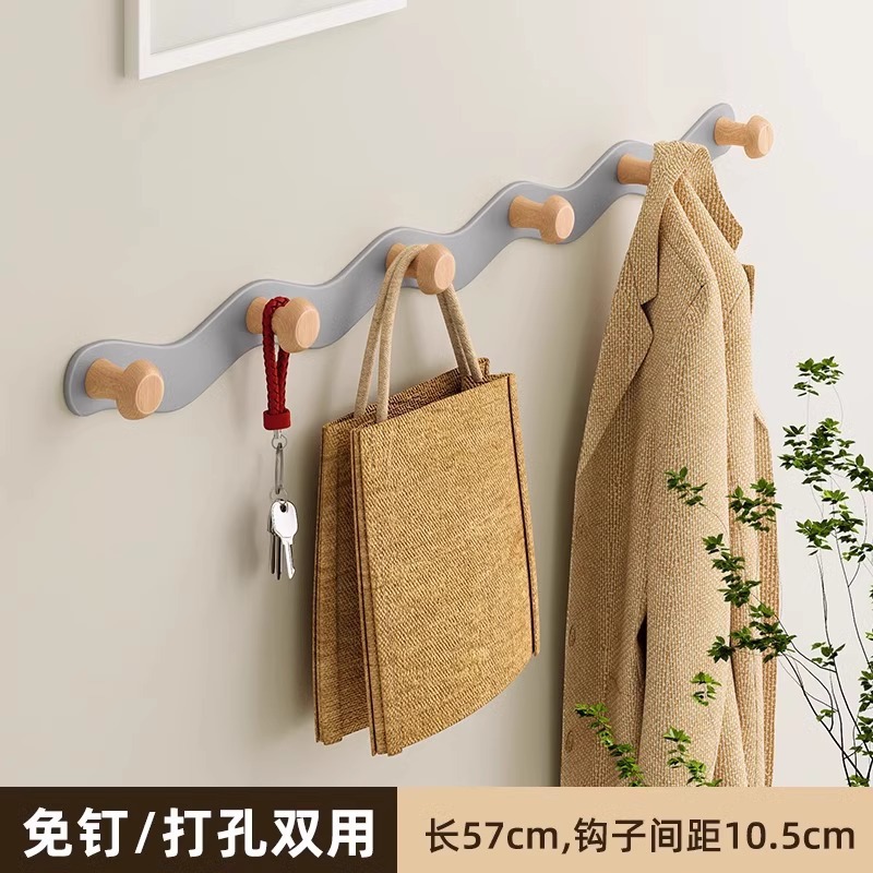 Gray wavy hook - 6 hooks