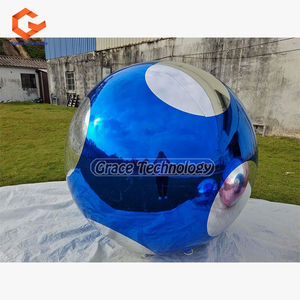 Custom Colorful Mirror <strong>Balls</strong> Disco Decoration PVC Inflatable Silver <strong>Ball</strong> Waterproof Tent Balloon Arch Air <strong>Dancer</strong> Model - Product Image 1