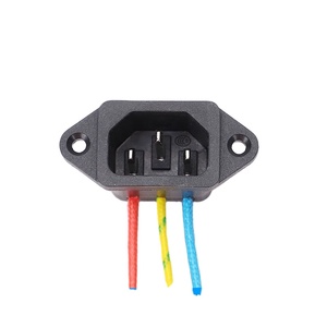 10A 250V AC Power Inlet <strong>Socket</strong> <strong>with</strong> Fuse Brass Plastic Material 2-Pin Plug for Electronics Compatible <strong>with</strong> UK US EU AU Standards - Product Image 5