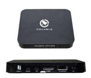 <strong>IPTV</strong> OTT Solution H.265 H.264 Decoder Box for Live Broadcasting Channels and VOD Channels COL2021A