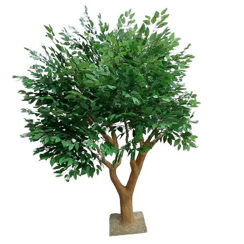 2m Ficus Árvore Fibra De Vidro Tronco Artificial Banyan Tree para Home Hotel Mall Decor