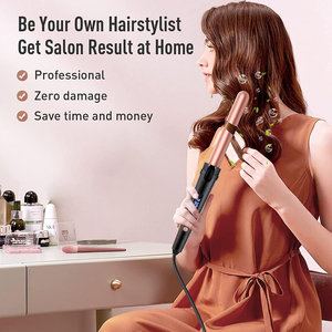 ชุดดัดผมอัตโนมัติ3กระบอกหมุน3กระบอกหมุนอัตโนมัติใช้แบนปรับอุณหภูมิได้ - Product Image 2