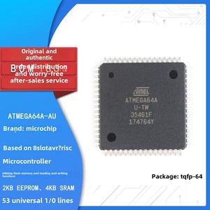 Vera e propria Atmega64A-AU originale microcontrollore a 8 Bit 64K pacchetto di TQFP-64 di memoria Flash integrato microcontrollori processori FPGA