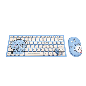 Factory Custom Mini 2,4g Wireless LED Backlight Keyboard Mouse Combo Ultra-slim Portable Keyboard and Mouse set para Home Office