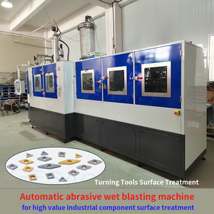 Endüstriyel CNC Insert freze aracı otomatik ıslak kumlama ön-kaplama post-kaplama pasivasyon yüzey işleme kumlama - Product Image 2