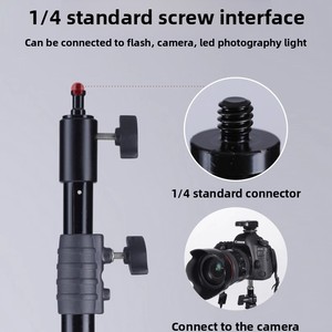 Fototech LM-6000H 7M 700Cm Nhiệm Vụ Nặng Nề Di Động Có Thể Điều Chỉnh Video Ánh Sáng Đứng Phần Dslr <span class=keywords><strong>Tripod</strong></span> Máy Ảnh Cho Ngoài Trời Nhiếp Ảnh - Product Image 3
