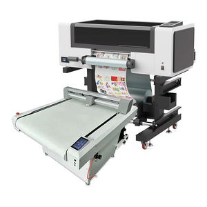 UV DTF yazıcı PVC Film transferi ile herhangi bir düzensiz şekilli fincan şişe için küçük UV DTF rulo etiket yazıcı