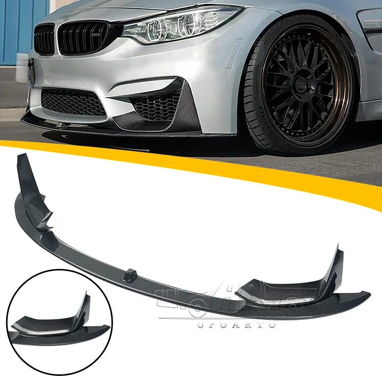 Nhựa sợi carbon MP m hiệu suất front bumper Splitter Lip đối với BMW F80 M3 F82 M4 2014 2015 2015 2016 2017 2018 2019 2020