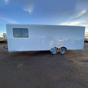 2025 nóng bán ngoài trời Xây Dựng Văn phòng Trailer thép di động trung tâm chỉ huy trung tâm chỉ huy với phòng tắm trên bánh xe - Product Image 3