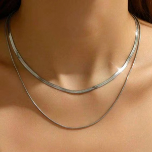 Flat Snake <strong>Chain</strong> Stainless Steel Non Tarnish Jewelry Snake <strong>Chain</strong> Custom Necklace Silver Snake <strong>Chain</strong> - Product Image 4