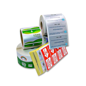 Özel baskılı rulo plastik su geçirmez sentetik kağıt yapıştırıcı vinil PVC yuvarlak daire marka logosu su geçirmez etiket - Product Image 3