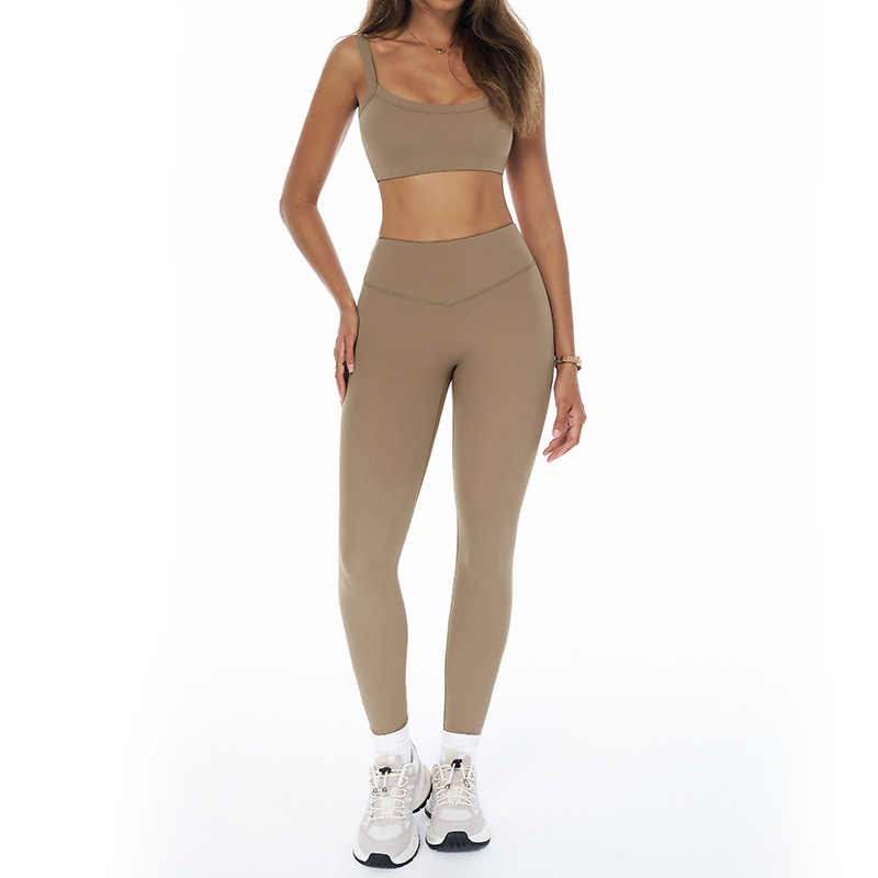 Soutien-gorge + legging kaki
