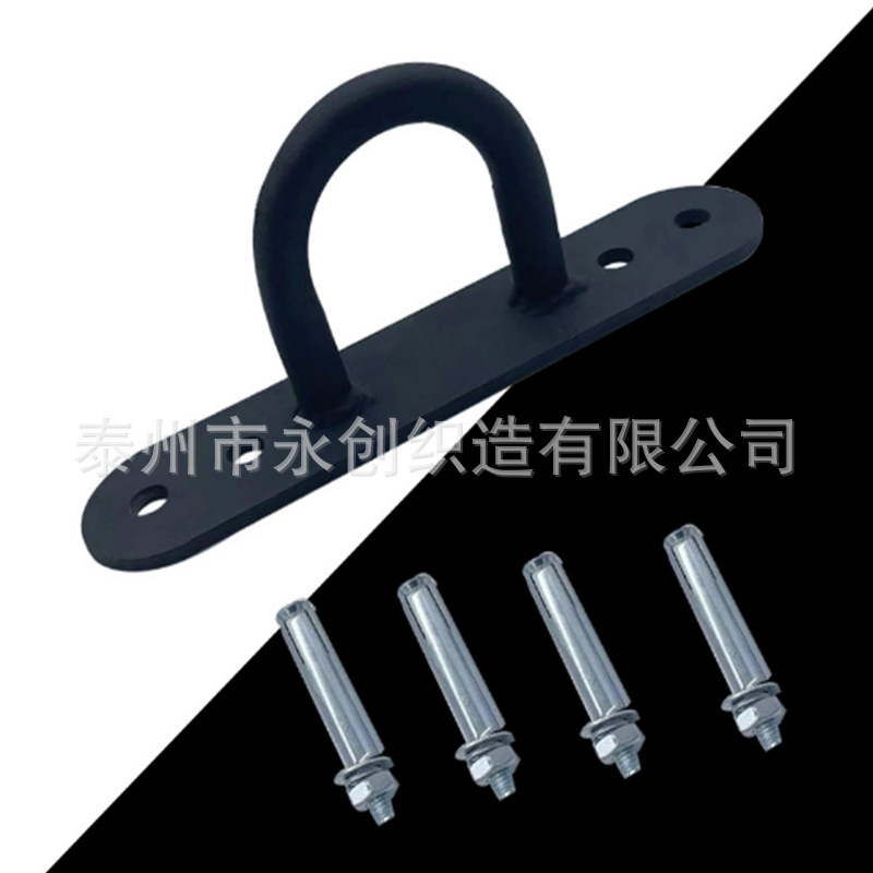 Battle rope black premium rounded corner fastener (frosted finish)