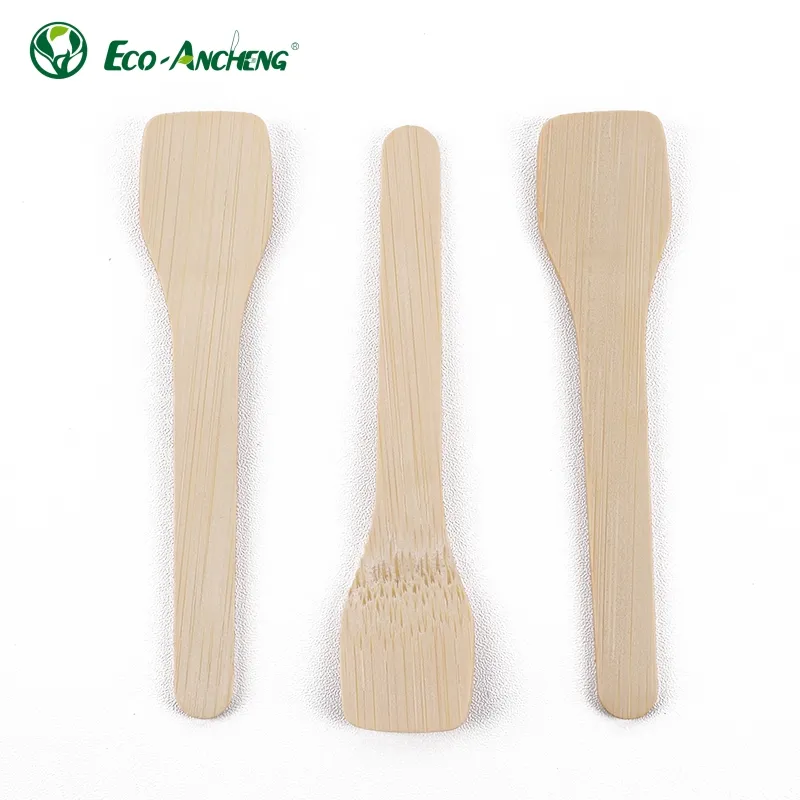 Cucchiaio di gelato di bambù usa e getta di bambù campione gratuito Eco Friendly di ottima qualità