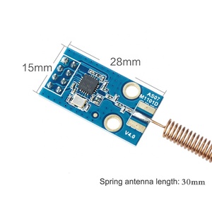 433MHz CC1101 Drahtloses HF-Modul SPI Drahtloses Daten-Transceiver-Modul HF 10mW Sender und Empfänger mit Feder antenne