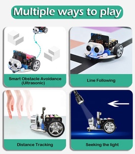 DIYmall mic-ro:bit Smart Cutebot Kit stem автомобиль для детей diy программируемый робот набор microbit стартовый комплект (без micro:bit Board) - Product Image 5