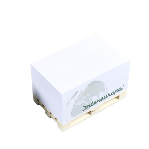 Bloc de notas personalizado Cubos cuadrados con palé Paleta de madera Notas adhesivas Almohadillas de cubo Bloques Notas adhesivas de papel personalizadas - Product Image 1