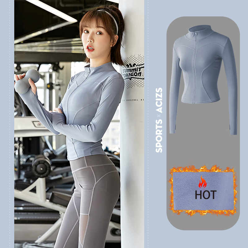 jacket thickened type grey blue