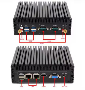 Intel-Mini PC de escritorio con conexión LAN dual y wifi, mini ordenador de negocios sin ventilador con enchufes AU y US, nuevo producto - Product Image 5