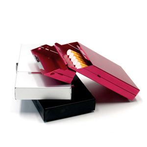 Hot Bán Thuốc lá phụ kiện mới 20 cái hộp lưu trữ sáng tạo hợp kim nhôm thuốc lá trường hợp - Product Image 3