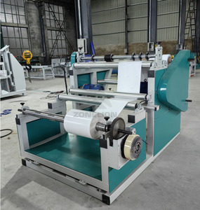 Otomatik Jumbo Kraft termal kağıt PE PVC plastik streç Film sarıcı eğme kesici rulo dilme sarma kesme makinesi - Product Image 4