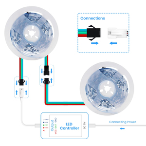 ติดตั้งง่ายแถบไฟ LED RGB WS2812สำหรับตกแต่งวันหยุดและงานปาร์ตี้ - Product Image 4