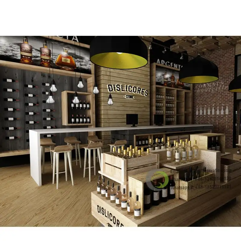 Di lusso whisky espositore liquore portabottiglie vino commerciale cantina alluminio telaio in vetro vino di lusso whisky armadietto da esposizione