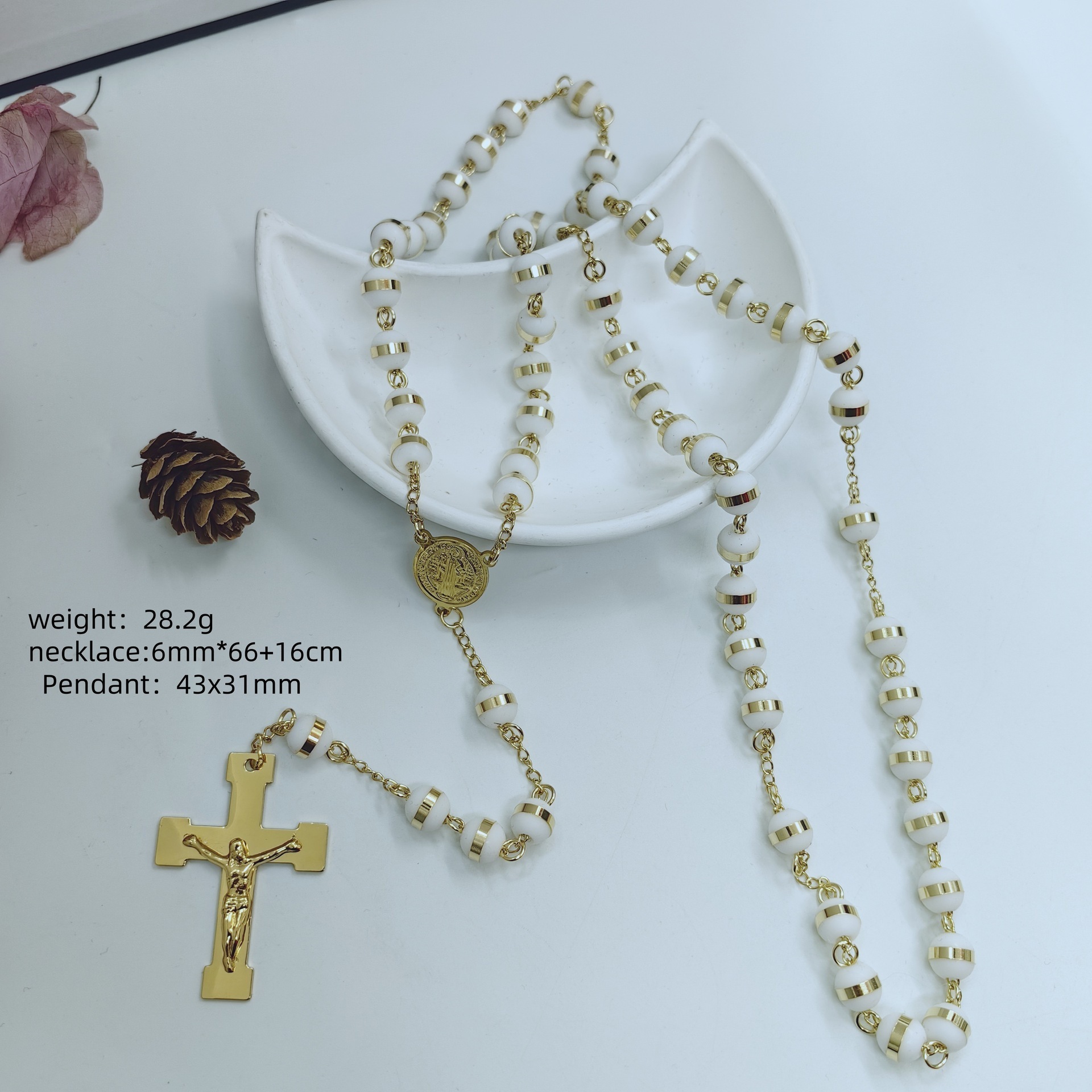 Gold-6mm-white