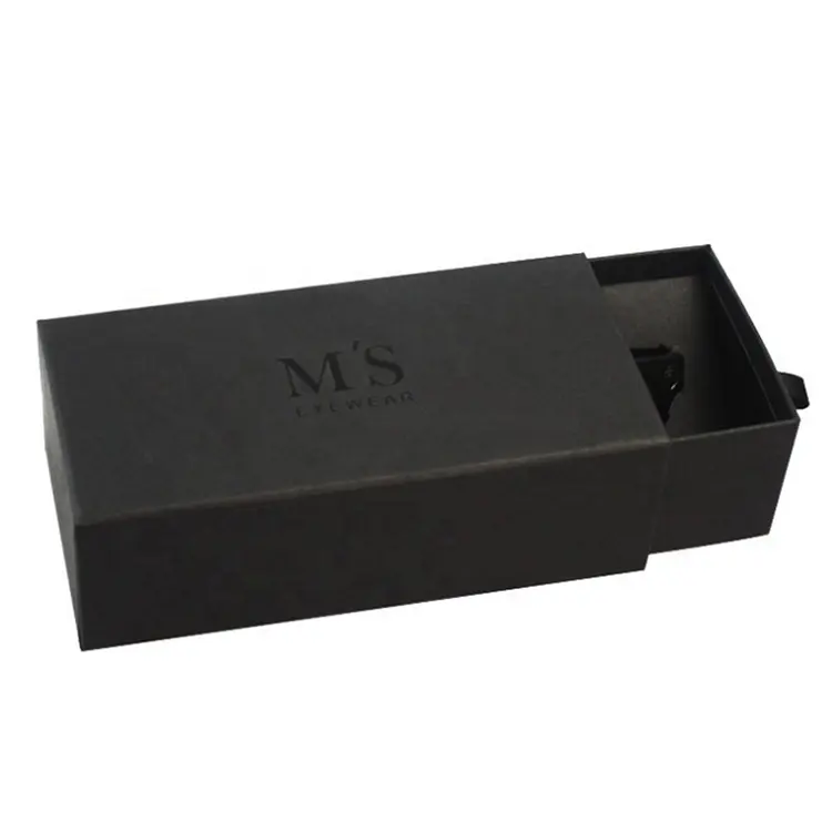 Benutzer definierte Hartpapier Schublade Sonnenbrille Box Mode Luxus Brillen Box High End Geschenk verpackung Sonnenbrille Box
