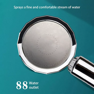 High <strong>Pressure</strong> Spinning 360 Degrees Rotating Fan Hand Showerhead With Small Turbo Fan Water Spray Abs Shower Head - Product Image 4