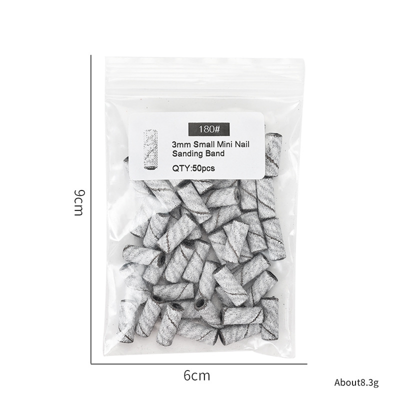 50pcs white small size sand ring bag 180#(without bearing)