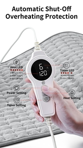 Electric Foot Warmer Custom Logo Heating <strong>Pad</strong> for Foot Plush Flannel Heated Feet Warmer - Product Image 4