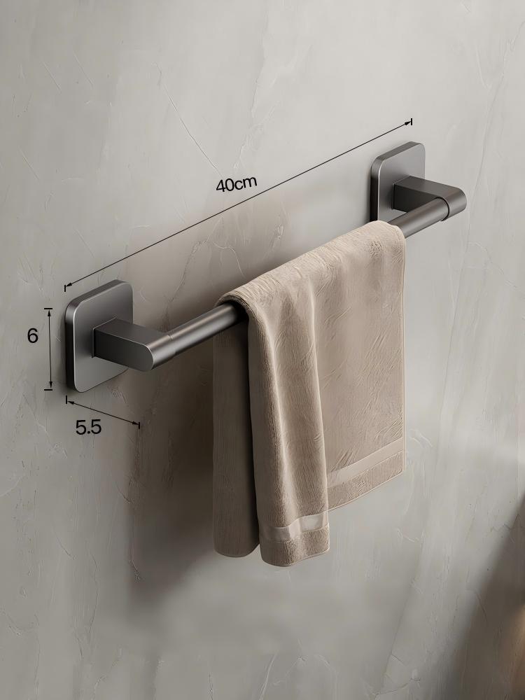 Gris graphite - Barre simple de 40 cm, version améliorée