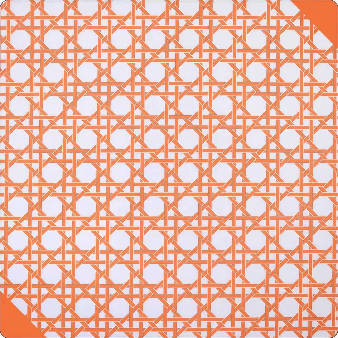 Orange checkered