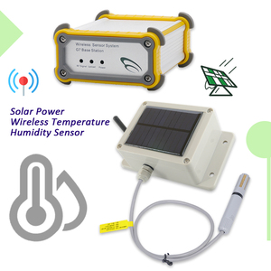 Solar Powered Wireless <strong>Temperature</strong> and Humidity <strong>Data</strong> <strong>Logger</strong> <strong>Temperature</strong> Humidity Monitor with <strong>External</strong> Temp and Humidity <strong>Sensor</strong> - Product Image 1