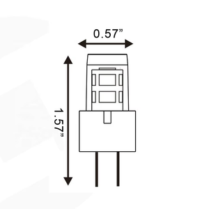 LT104A3 2W 9-17V AC/DC 180lm 2700-6000K seramik yapı hava koşullarına dayanıklı açık alçak gerilim G4 LED ampuller - Product Image 2