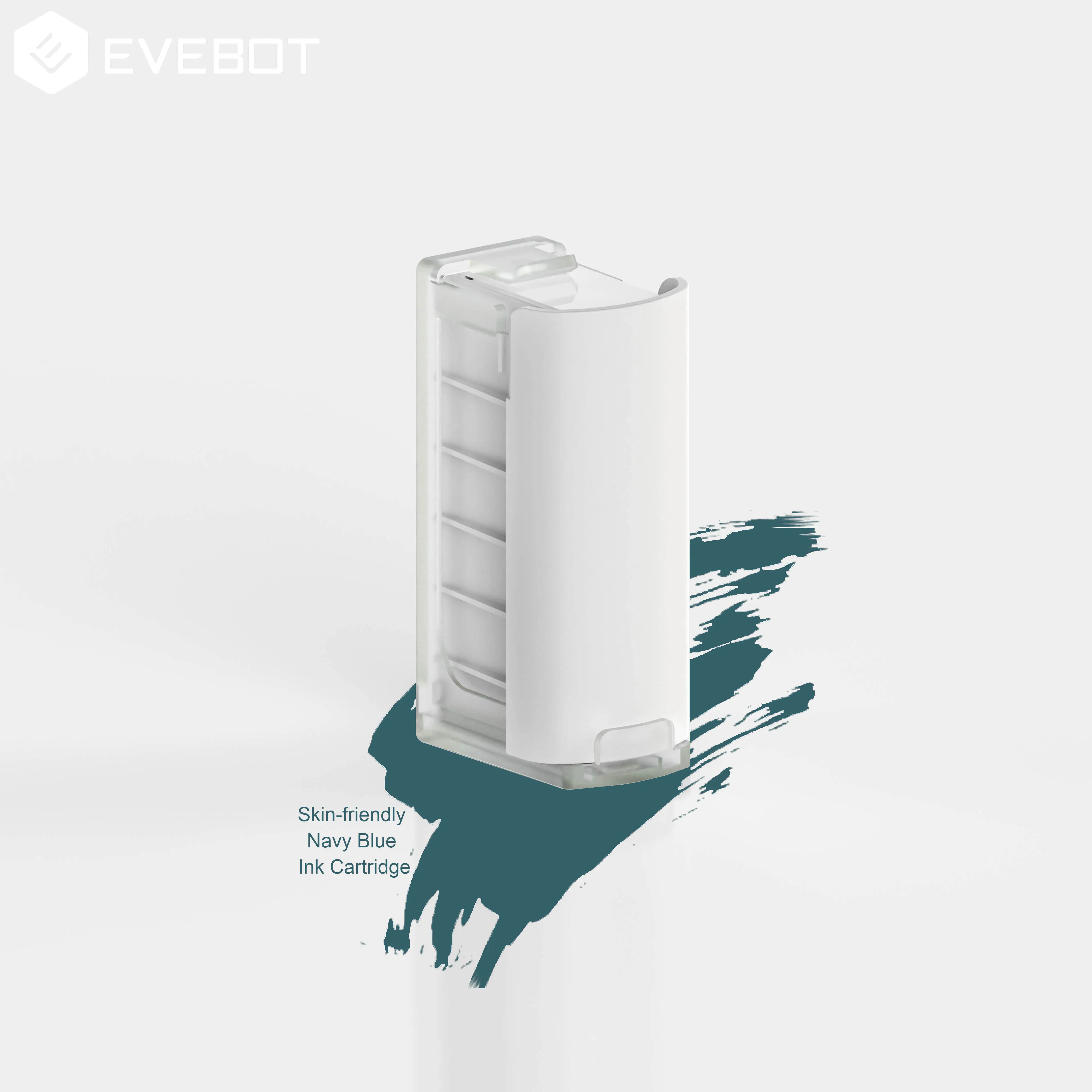 Evebot cartucho para impressora portátil, cartucho de tinta azul marinho para printpen e printpods, máquina de impressão diy com código de barras, qr