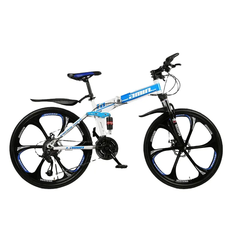 Bicicleta de montaña para adultos, rueda de radios para bicicleta todoterreno, 21 velocidades, velocidad Variable, freno de doble disco, cadena de acero de 24/26 pulgadas 26