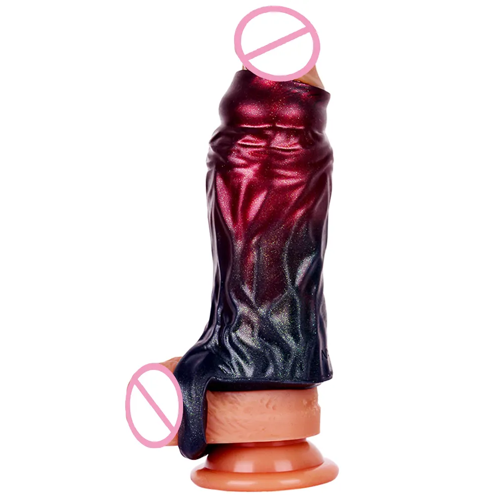 La nouvelle annonce Sex Toy pour hommes Silicone pénis manchon cock agrandissement Extender gode