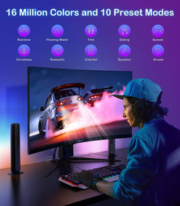 แถบไฟ LED อัจฉริยะสำหรับเล่นเกม,มี10โหมดไดนามิกและโหมดซิงค์เพลงระบบบลูทูธแอป IR รีโมตไฟสร้างบรรยากาศแบบ DIY ควบคุมด้วยแอป