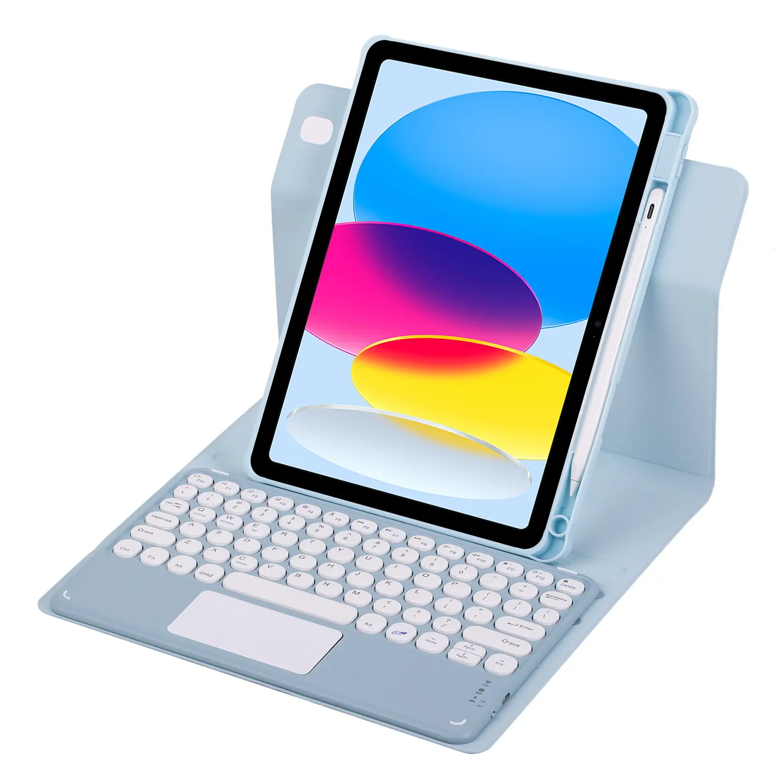 מכירה לוהטת Ultra Slim מקלדת מקרה עבור Ipad מיני 6 gen Tablet עם משטח מגע שליטה