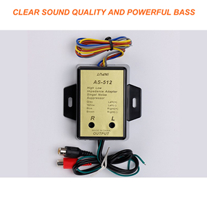 Altavoz de audio para automóvil de fábrica Altavoz de audio de alta calidad Convertidor de salida de línea de nivel alto a bajo Convertidor de audio alto a bajo - Product Image 3