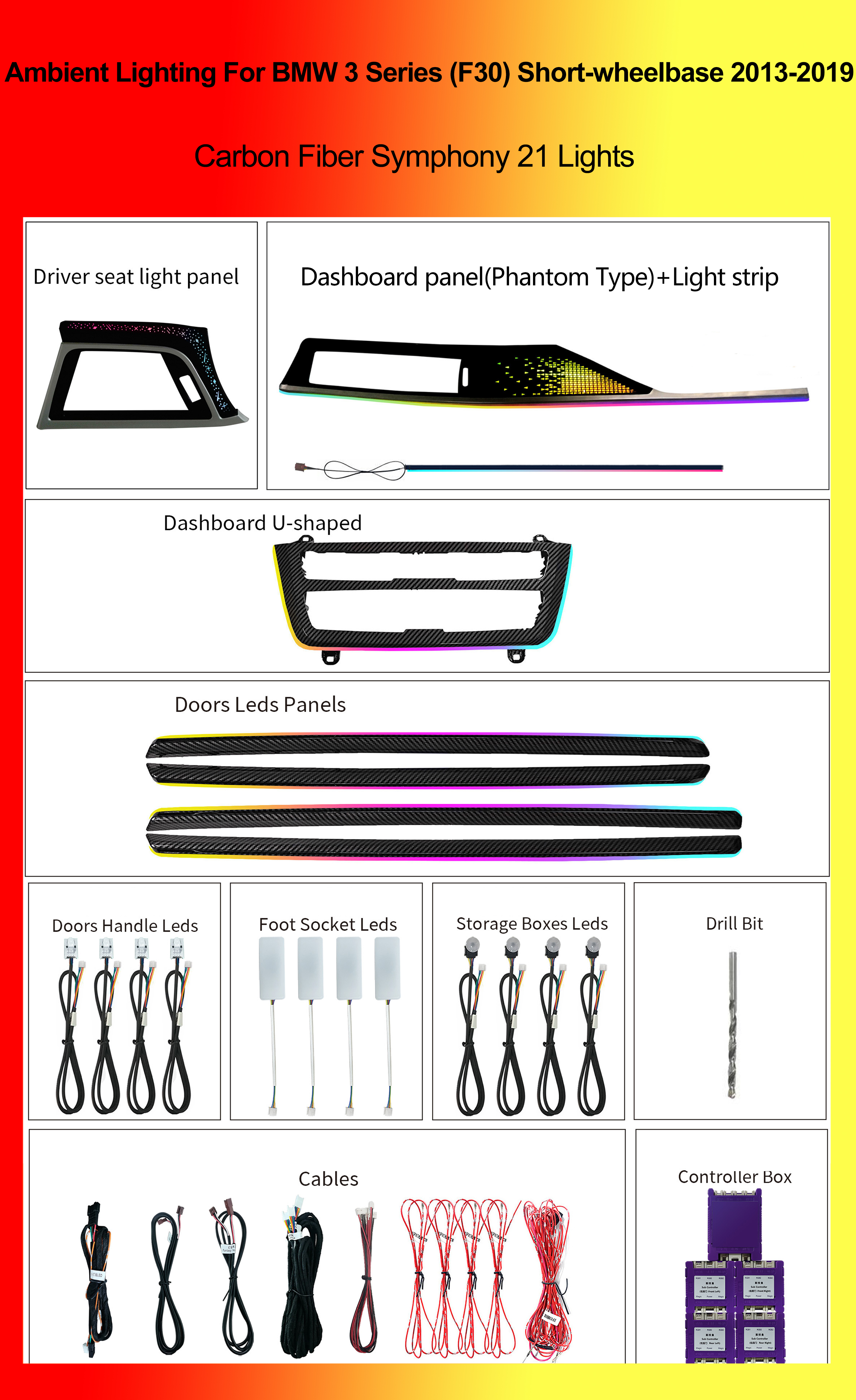 Carbon Fiber Symphony 21 Lights